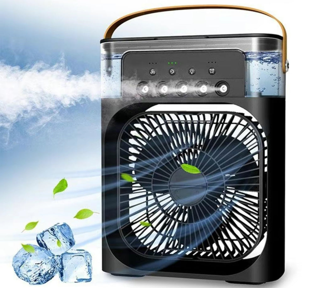 Portable 3-in-1 Air Cooler Fan – Mini AC for Room, Office & Car | Fast Cooling + Humidifier | Ships from USA 🇺🇸